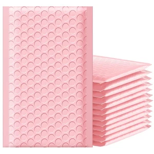 50pc Bulk Padded Bubble Mailers 4"x8" Light Pink Color Shipping Bags FREESHIP - Picture 1 of 4