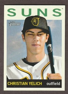 2013 Topps Heritage Minors Christian Yelich SP #201 Jacksonville Suns RC Rookie - Picture 1 of 2