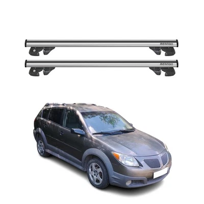 Aluminium Roof Racks Cross Bars Carrier for Pontiac Vibe 2003-2009 Silver 2Pcs - Изображение 1 из 4