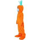 Costume carotte pour enfants nourriture cosplay costume à capuche lounge costumes d'Halloween
