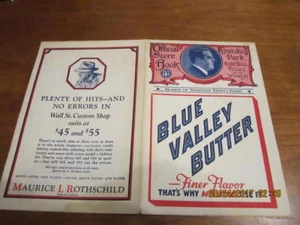 1938 9/13 Chicago White Sox vs Washington Senators unscored baseball program - Picture 1 of 1