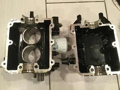 1995 EVINRUDE 9.9 HP CYLINDER & CRANKCASE ASSY. 0436058 4-STROKE - Image 1 of 4