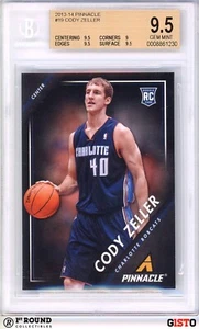 POP 1: Cody Zeller RC BGS 9.5: 2013-14 Pinnacle Rookie Card Gisto #19 - Picture 1 of 3