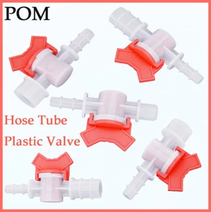 Inline Tap Connector Barbed PVC Hose Tube Plastic Shut Off Valve DIY Multi-Size - Picture 1 of 64