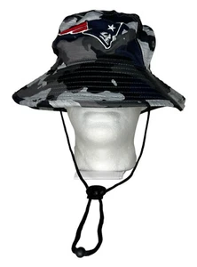 New Era New England Patriots Camuflaje Campamento de Entrenamiento Oficial Panamá Sombrero Cubo, Nuevo - Imagen 1 de 10