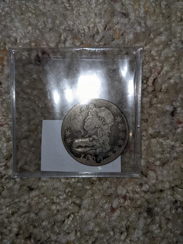 Rare 1820 Semi-Key Date Capped Bust Silver Quarter Free Shipping Cover
