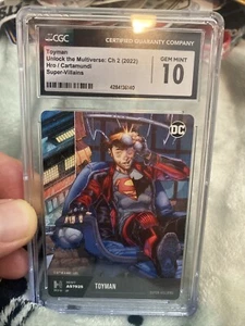 2023 NYCC CGC GIVEAWAY PLATTE 'THE TOYMAN' 2022 Hro SUPER VILLAINS EDELSTEIN NEUWERTIG 10 - Bild 1 von 7
