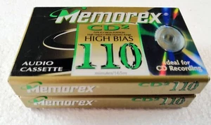 Memorex CD2 High-Bias 110 Minuten Audio Tape - 2 Bänder - Bild 1 von 2