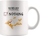 Lazy Corgi To Do List Nothing Funny Coffee Mug Short Small Cute Corgis