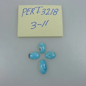 Persian Turquoise 100% Natural 4 Oval Shape Cabochon 12.55 TCW - Picture 1 of 2