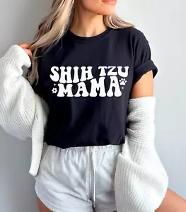 Dog Mom T shirts For Women, Shih Tzu Mom T-shirt,Shih tzu - Picture 1 of 3