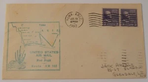 Yuma Arizona a Phoenix 15 de julio 1952 primer vuelo correo aéreo - Imagen 1 de 2