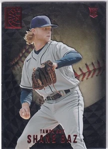 2022 Panini Capstone Baseball Luxary Red #110 Shane Baz Rookie RAYS - Picture 1 of 2