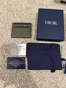 Christian Dior CD Icon Card Holder Olive Green Limited Sold Out Brand New - Picture 1 of 8
