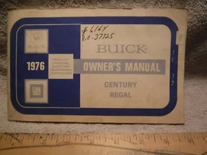 1976 Buick Century - Regal Owners Manual - Picture 1 of 6