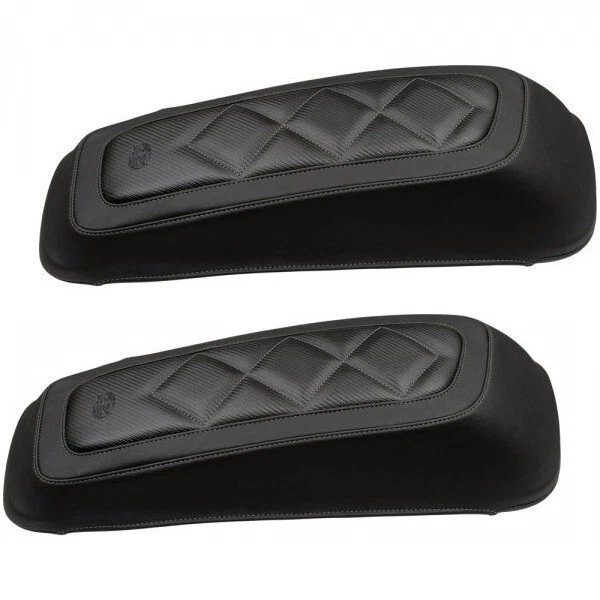 Mustang® 77643 - Cubiertas de tapa de alforja de carbono diamante para Harley Davidson Foto 1 de 1