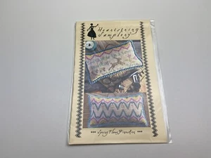 Heartstring Samplery Spring Flame Pincushion Counted Cross Stitch Pattern 6P - Picture 1 of 3