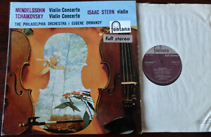 FONTANA SCFL 119 MENDELSSOHN TCHAIKOVSKY VIOLIN CONCS LP STERN EX++ 1959 ENGLAND