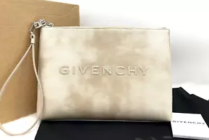 AUTENTICA marsupio da viaggio in tela lavata con logo Givenchy nuovo con etichette in oro polveroso - Foto 1 di 18