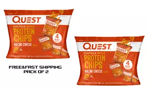 Quest Tortilla Style Protein Chips - Nacho Cheese Pack of 2 - Picture 1 of 1