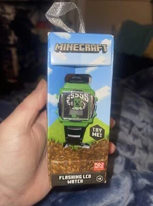 Montre LCD clignotante enfant Minecraft neuve - Photo 1/2
