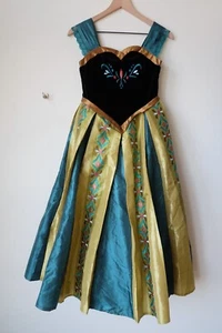 A+ RETIRED Chasing Fireflies + Disney Anna Frozen Dress Costume Medium 7-8 Girls - Picture 1 of 4