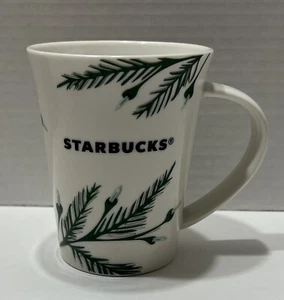Taza de cerámica Starbucks Holiday 2020 10 oz blanca verde - Imagen 1 de 8