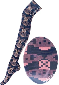 Vivienne Westwood Panty Stocking Tights Pink Orb Royal Navy Size M-L New - Picture 1 of 5