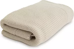 Knitted Baby Receiving Blanket, Ultra Soft Organic Cotton 30”X 40” Stroller and - Picture 1 of 10