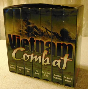 Vietnam Combat Box Set of 7 VHS Tapes 1965-1975 US History Documentary - Imagen 1 de 1