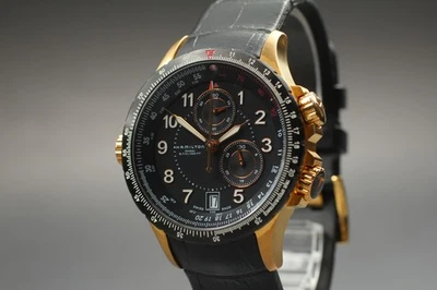 [Near MINT] Hamilton Khaki E.T.O H776420 42mm Black Dial Date Quartz Men's Watch - image 1 of 4