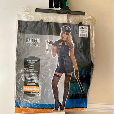 Disfraz de Halloween para mujer Bad Cop azul negro talla mediana 6-8 Foto 1 de 4