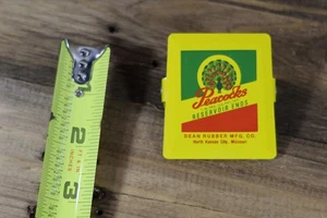 Vintage 1940 Pfau Kondom Prophylaxe Schild Clip Dean Rubber N Kansas City Mo - Bild 1 von 3