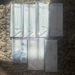 Lot of 7 Cheryl Phillips Quilt Rulers – Squedge, Simple Curves, Jewel Box, More - Picture 1 of 2