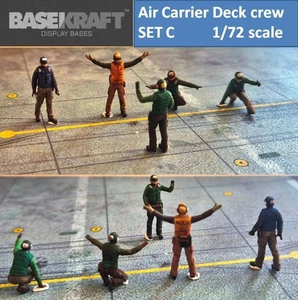 Basekraft 1/72 US Navy aircraft-carrier flight deck support crew SET C - Picture 1 of 10