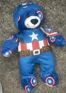 2014 Build-a-Bear Vengadores Capitán América Disfraz Peluche con Máscara - Imagen 1 de 12