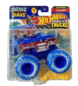 Mattel Hot Wheels Monster Truck-Team Shark 5 Alarma-Diecast 1:64 multicolor - Imagen 1 de 13