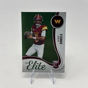 2025 Panini Donruss Elite - The Elite Green Jayden Daniels #5 Commanders - Picture 1 of 6