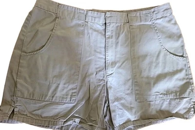 Pantalones Cortos Carga Vintage Azul Marino Antiguo Para Mujer Talla 12 Informales Beige Caquis Foto 1 de 4