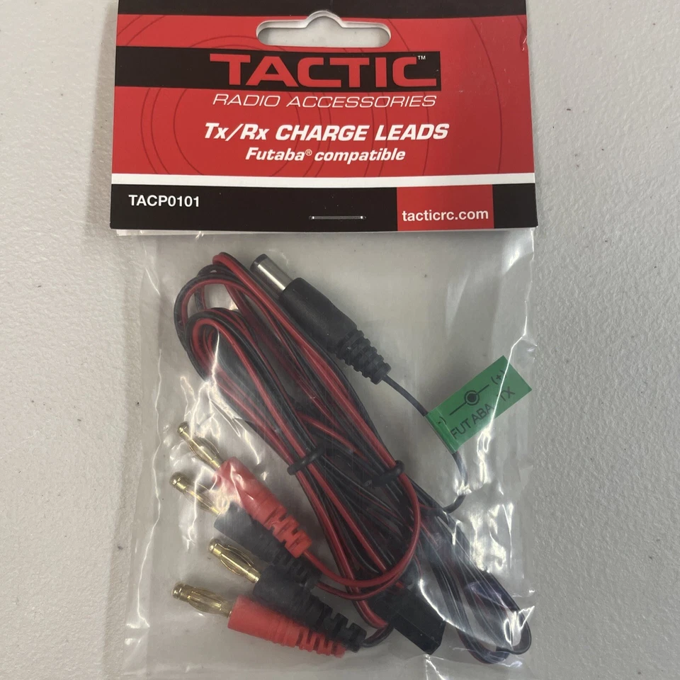 Tactic TACP0101 Futaba TX/RX Charge Leads • - Image 1 of 1