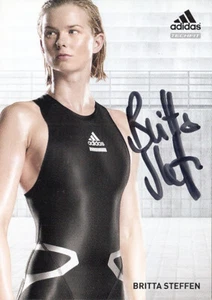 Britta Steffen: Olympia Gold 2008.OS 3.00,WM 1.2009,EM 1.2002+2006 Schwimmen GER - Bild 1 von 1