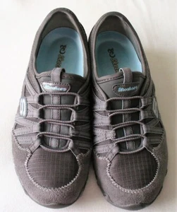 6M~SKECHERS~#21139~Womens~CASUAL SHOES~Lace Up~GRAY&BLUE~Comfy~BIKERS~Light~EUC - Picture 1 of 9