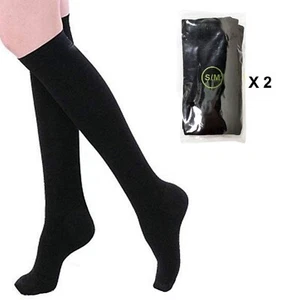 Compression Socks Knee High Medical 20-30 mmHG - S/M for Men and Women (2 Pair) - Picture 1 of 3