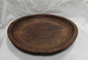 Piatto antico in legno del '600/'700 cm 36x38 Antikidea - Foto 1 di 10