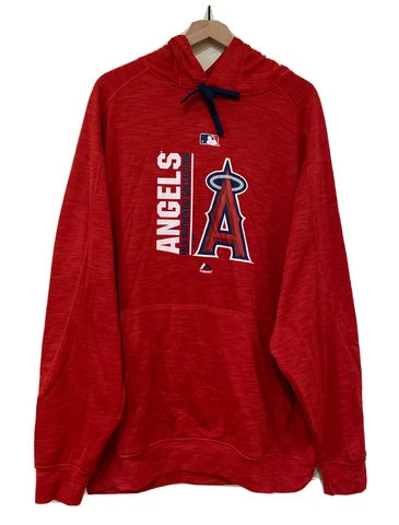 Majestic Los Angeles Angels Red Thermabase Hoodie Adult XL T MLB Authentic Cover