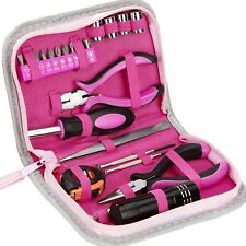 Hand Tools Pink Home Tool Kit Universal Lady Tool Set Includes Bits & More