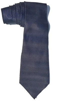 Kenneth Cole NUEVO Corbata Azul Geométrica Para Hombre Seda $59 A3592 Foto 1 de 2