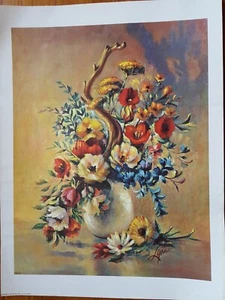 Arthur A Kaplan Lithograph View 4 YZ464 From Set "Autumn Still-Life" LYNN Prints - Picture 1 of 8
