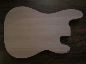 E-Gitarren Korpus Body P-Bass Form red alder/Roterle - Bild 1 von 1