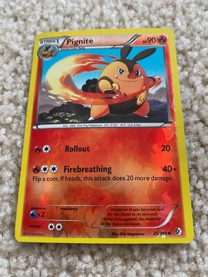Pokémon PIGNITE 25/149 Boundaries Crossed  25/149 HOLO Card in great condition. - Image 1 of 2